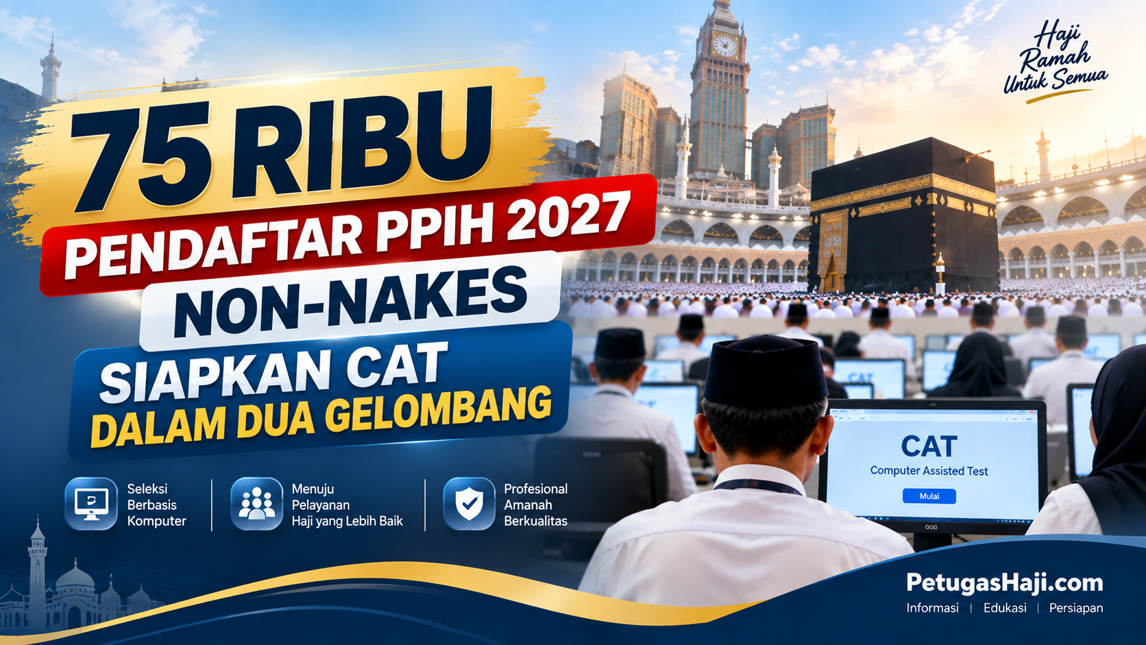 75 Ribu Pendaftar PPIH 2027 Non-Nakes, Kemenhaj Siapkan CAT dalam Dua Gelombang